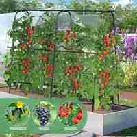 Nouveau style de treillis décoratif en fil d'acier inoxydable pour jardin, avec tunnel arqué haut pour plantes grimpantes et fleurs d'extérieur