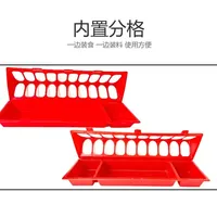 Mangeoire longue pour poulets, bac rectangulaire anti-déversement intégré pour l'alimentation et l'eau, nouveau seau d'alimentation automatique pour volailles