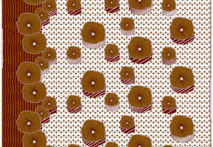 Fabrieksvoorraad Mooie Crème Beige Zwart Geo Design 50S Katoen 200*90 Jacquard 235Cm Voorraad Stof Voor Thuis Textiel - Product Image 3