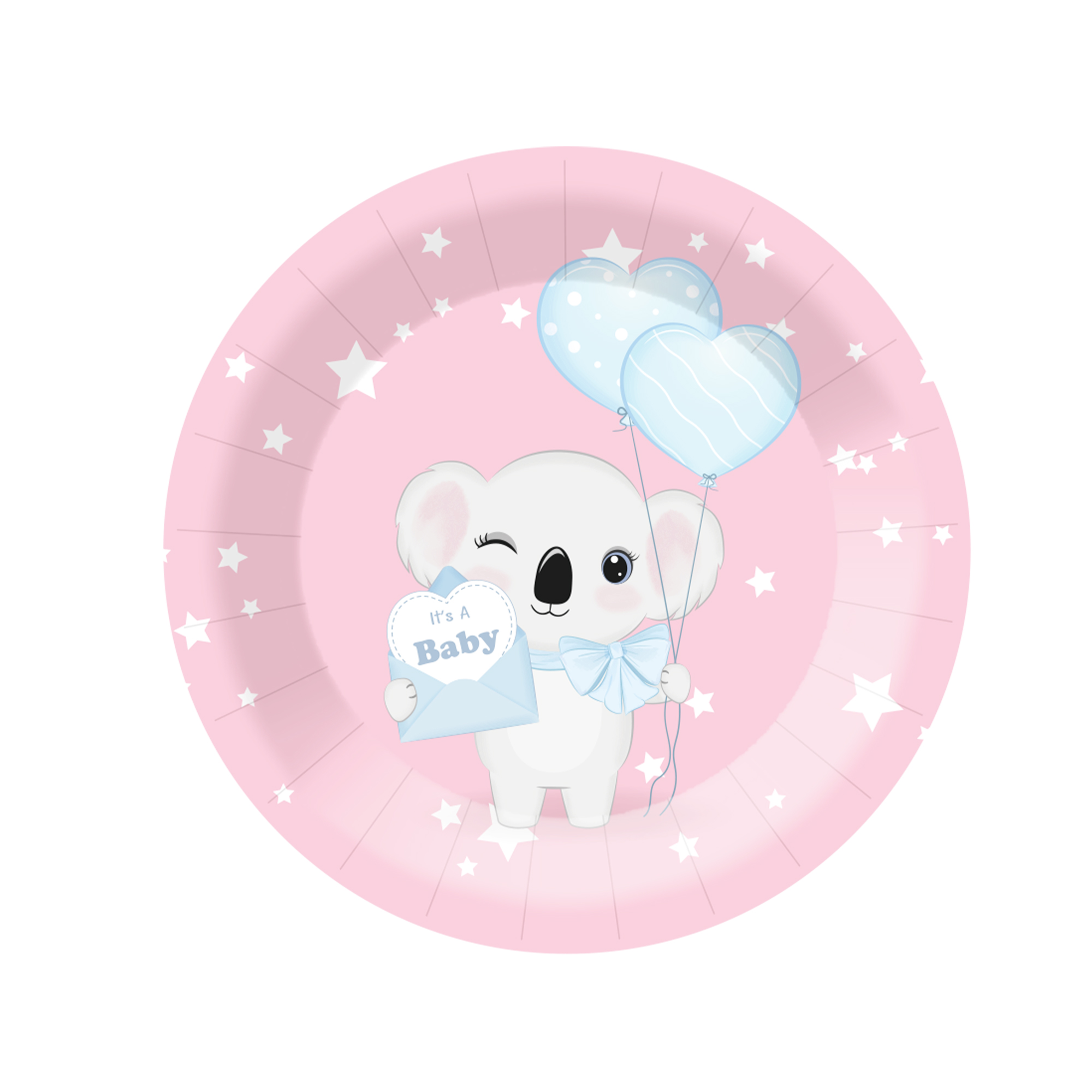 Plato de papel de 9 pulgadas * 8 piezas