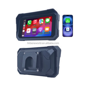 Radio moto 5 pouces avec écran intelligent CarPlay, CarPlay sans fil et Android Auto, compatible avec toutes les motos, fourni par l'usine. - Product Image 1
