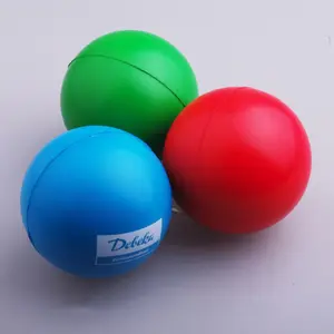 Индивидуальный дешевый рекламный мяч-антистресс из полиуретана, круглый мяч из полиуретана под заказ, оптовая продажа с завода, мяч-антистресс из пенопласта