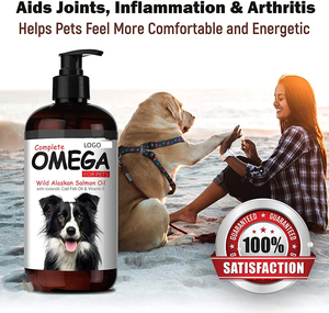 Wild Gevangen Ijslandse Zalmolie 100% Natuurlijk <span class=keywords><strong>Omega</strong></span> <span class=keywords><strong>3</strong></span> Visolie Hondensupplement Vermindert Het Afstoten Ondersteunt Huid En Vacht Voor Honden - Product Image 6