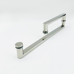 Poignée de porte et de fenêtre en acier inoxydable Asahi Ze XZ 425, moderne, simple, carrée, polie, pour porte en verre de salle de bain - Product Image 1
