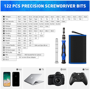 Workpro — jeu de tournevis de précision électronique 150 en 1, Kits d'outils de réparation avec Mini-tournevis magnétique et sac Oxford - Product Image 2