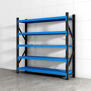 Étagère d'entrepôt étagère mezzanine étagères d'entrepôt en acier étagère de rangement en plastique à 5 niveaux - Product Image 1