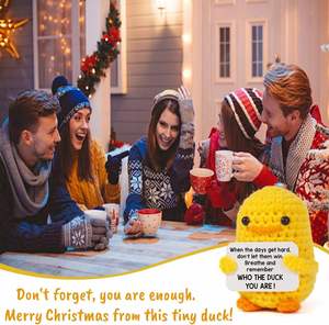 Pato de Ganchillo Divertido y Pequeño, Emocionalmente Positivo, Inspirador y Reconfortante, Ideal para Regalos de Cumpleaños y Rellenos de Calcetines Navideños, ¡Gran Oferta! - Product Image 5