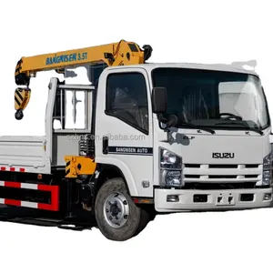 Caminhão guindaste ISUZ original 3,5 toneladas novo elevador braço sistema guindaste caminhão de alta qualidade para venda