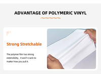 Vinyle extensible robuste Yinghe, taille personnalisée pour imprimante éco-solvant, pour publicités et affichages extérieurs en entrepôt à l'étranger