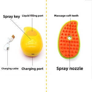 <span class=keywords><strong>Brosse</strong></span> de massage ultrasonique personnalisable pour animaux de compagnie, en silicone, pour le brossage des poils de chat, <span class=keywords><strong>brosse</strong></span> de bain douce pour chiens et chats, directement de l'usine - Product Image 3