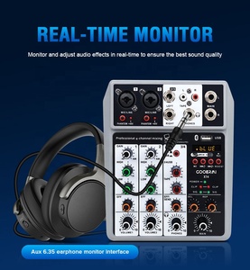Mezcladora <span class=keywords><strong>de</strong></span> DJ Profesional XT4 Mini <span class=keywords><strong>de</strong></span> <span class=keywords><strong>4</strong></span> <span class=keywords><strong>Canales</strong></span>, <span class=keywords><strong>Tarjeta</strong></span> <span class=keywords><strong>de</strong></span> <span class=keywords><strong>Sonido</strong></span> <span class=keywords><strong>de</strong></span> Audio para Estudio/Escenario con BT USB - Product Image 2