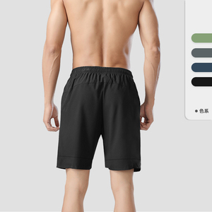 Pantalones cortos de poliéster tejido informal para hombre con logotipo personalizado, ropa de calle, malla de 5 pulgadas para gimnasio, deportes, elastano 100 - Product Image 6