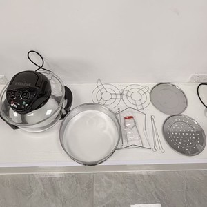 KENWOO Friteuse à air 3-en-1 13L avec four halogène et verre borosilicate visible, contrôle mécanique, 3500W, appareil de cuisson multifonction - Product Image 3