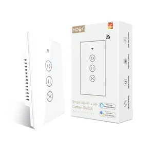 Cortina inteligente TUYA Smart Life con Control por voz, Control por voz, táctil, Wifi, izquierda y derecha