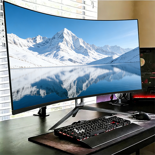 Super wide 49inch Oled high definition adjustable stand curved screen 5k 75Hz gaming monitor