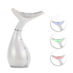Appareil de massage facial à LED rouge, instrument de massage EMS pour le visage et le cou, lifting du visage - Product Image 1
