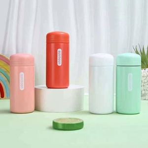 Stainless Steel Insulated Water Bottle Pop-Up Lid Portable Thermal Bottle <b>Large</b> Capacity Food Grade Travel Mug - Product Image 2