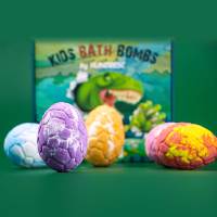 Coffret Cadeau de Bombes de Bain Parfumées à Marque Blanche, Huiles Essentielles Biologiques, Véganes, Relaxantes, Effervescentes, pour Enfants, avec Jouet