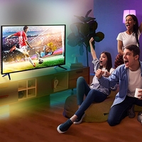 Bande lumineuse LED d'ambiance pour jeux vidéo, éclairage arrière LED pour PC et TV de 21 à 120 pouces