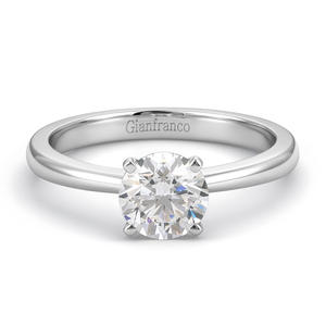 Bague tendance plaquée or jaune et blanc 18 carats avec diamant de laboratoire CVD HPHT VS 1 carat taille brillant certifié IGI – Grande Vente - Product Image 1