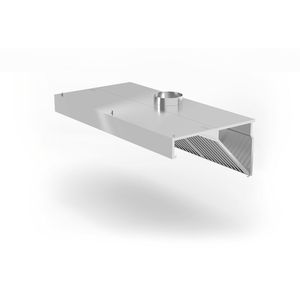 Cappa aspirante a parete HENDI Profi Line 1200x700x(H)450mm con illuminazione LED, attrezzatura professionale per cucine commerciali - Product Image 1
