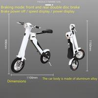 Trottinette électrique pliable à batterie lithium 36V 350W pour adultes, légère, pour les trajets en ville, design à 2 roues, autonomie de 30 à 40 km