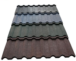 Tejas ligeras decorativas de arcilla flexibles tejas de metal recubiertas de piedra de <span class=keywords><strong>color</strong></span> - Product Image 1