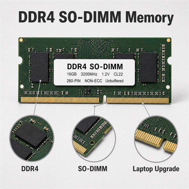 Laptop Sodimm ram Ddr4 8gb 16gb 32gb Memory Module 1.35v 2666mhz 1.5v Pc3 Notebook Internal Memory Upgrade Parts