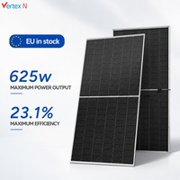 Panel Surya Bifasial Tipe-N 600W/650W Efisiensi 23% Garansi 12 Tahun, Tersedia di EU, Kit Sistem PV untuk Rumah & Industri