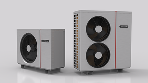 Bomba de Calor Solar Personalizada OEM, Color Gris Plateado, con Doble Ventilador, Refrigerante R290, Calefacción de Energía Renovable para el Mercado Global - Product Image 2