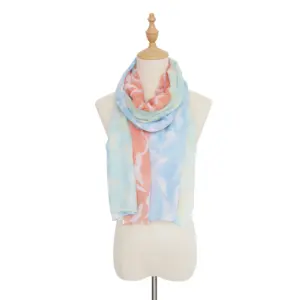 महिलाओं/महिलाओं के लिए हल्के शांति कबूतर प्रिंट स्कार्फ वसंत ग्रीष्म ऋतु के लिए अच्छा अहसास वाला लंबा शॉल स्कार्फ