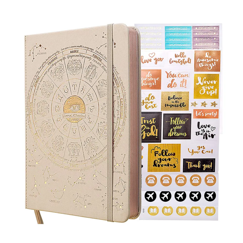 Hot Sale A5 Law Of Attraction Life & Goal Planner 90 Day Journey Week Success Planner Notebook With Planner Stickers