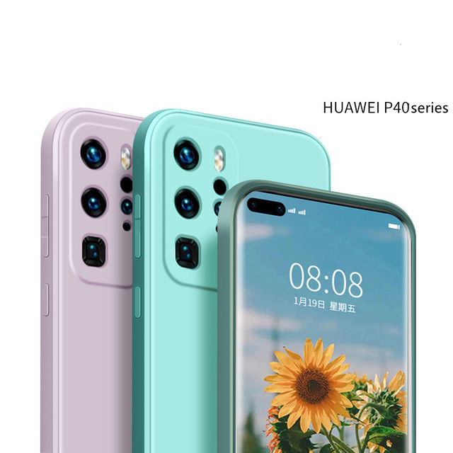 Wholesale Soft Cover Liquid Silicone Phone case Colorful Mobile Phone case for Huawei P40/mate40