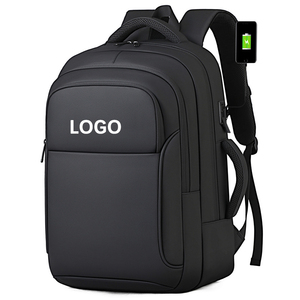 Sac à dos pour <span class=keywords><strong>ordinateur</strong></span> portable en PU imperméable de haute qualité avec logo personnalisé, grande capacité, pour hommes, aéroport, bureau, voyage d'affaires - Product Image 1