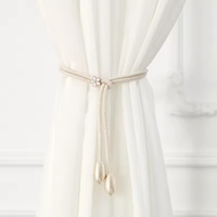 Attache de rideau moderne en tissu écologique réglable avec corde de rangement ronde de 3,5 cm pour la décoration de fenêtre de salon et de maison