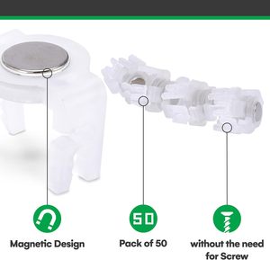 Clips magnétiques extra puissants pour l'éclairage de Noël, aimants pour prises d'éclairage de Noël C9 - Product Image 5
