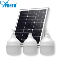 Bombillas Solares de 3w, 6w y 15w para el Hogar, Luces Solares Recargables para Jardín, 2025