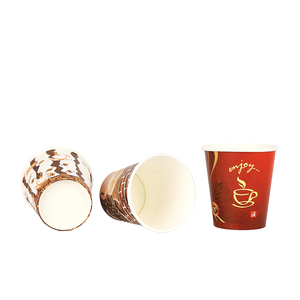 Custom Logo Printing Disposable Single Wall Coated Paper Cup for Hot and Cold Drinks