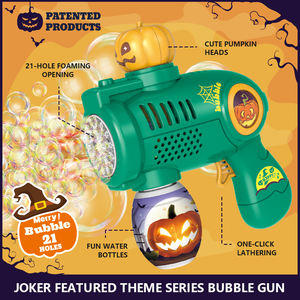 في الهواء الطلق 21 حفرة اليقطين تدور الصابون البلاستيكي الخفيف ، مسدس أوتوماتيكي - Product Image 6