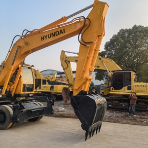 Excavadora de ruedas usada 21TON Excavadora de orugas de segunda mano HYUNDAI 210W-9 Excavadoras de ruedas usadas - Product Image 3