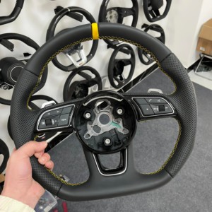 Volant de voiture en fibre de carbone YLD pour <span class=keywords><strong>Audi</strong></span> R8 <span class=keywords><strong>TT</strong></span> Mk2 Mk3 <span class=keywords><strong>RS</strong></span> TTS TTRs RS3 RS6 RS4 RS5 RS7 A3 A4 A5 A6 C6 A7 A8 A1 Q3 Q5 Q7 - Product Image 2