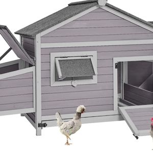 Proveedor Gallinero Jaula para aves de corral para exteriores Casa grande de madera para Gallina impermeable con caja de anidación grande Casa para perros - Product Image 2