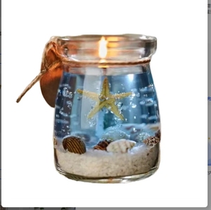 Okyanus Temalı Mavi Mor Pembe Kokulu Jel Mum Ev Yatak Odası Dekoru Aromaterapi Hediyesi - Product Image 6
