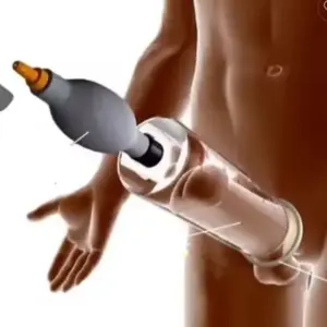 Hot-Sale männlich sexy Spielzeug Penis vergrößerung Produkt elektrische Penis Massage gerät mit Gun King EA-C13M
