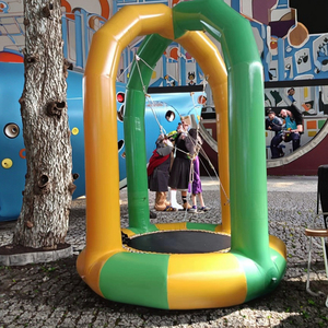 Nhà Máy bán hàng trực tiếp trẻ em và người lớn duy nhất <span class=keywords><strong>Bungee</strong></span> nhảy Inflatable <span class=keywords><strong>Bungee</strong></span> <span class=keywords><strong>Trampoline</strong></span> để bán - Product Image 2
