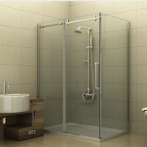 Il sistema di ampia doccia di Design moderno include accessori per porte in vetro a rulli e ruote scorrevoli - Product Image 6