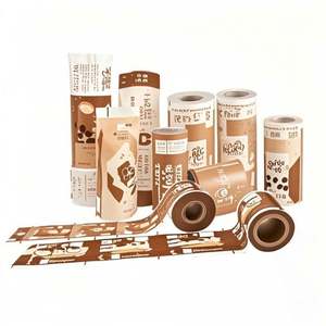 Rouleau de film plastique laminé de feuille d'aluminium personnalisée Film étirable pour l'emballage de sachets de café et de thé pour l'emballage du lait - Product Image 1