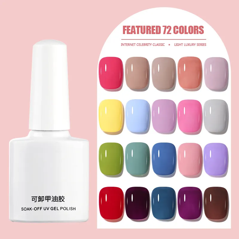 Gel uv para uñas, 8ml, venta al por mayor, 76 colores