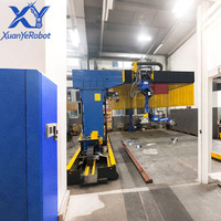 Estación de Soldadura Robótica Láser TIG de la Marca XY, Robot de Soldadura con Accionamiento Servoeléctrico PLC, Potencia de 0.5kW, Estructura de Acero, Construcción de Pórtico, 6 Ejes