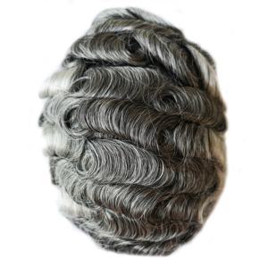 Los hombres viejos pelucas de pelo gris para hombre tupé - Product Image 2